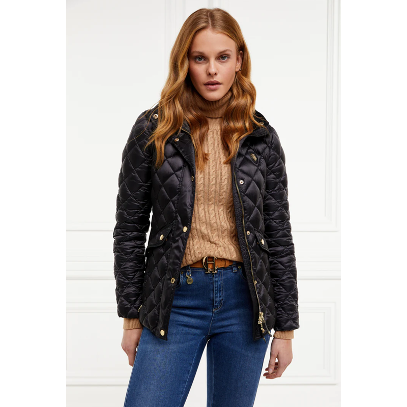 Holland Cooper Charlbury Quilted Jacket - Black-2